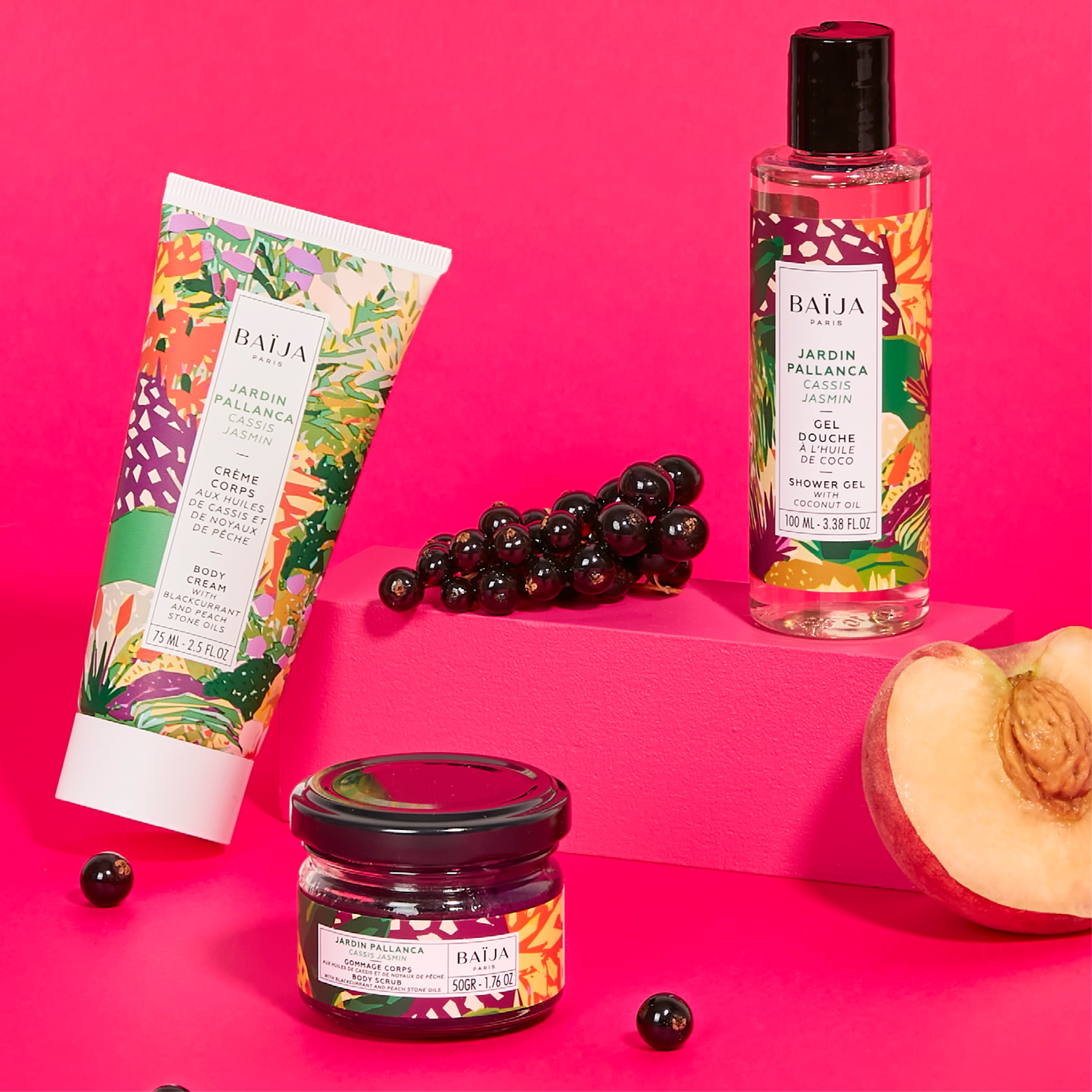 Coffret 3 soins du corps Jardin Pallanca Cassis et Jasmin
