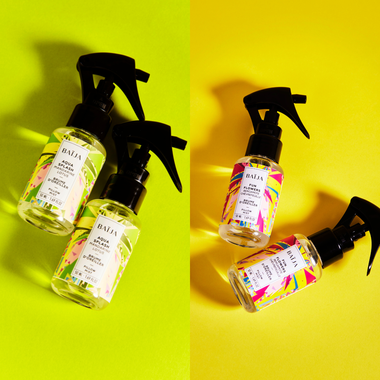 Duo Brumes d'Oreiller 50ml Fun Flowers & Aqua Splash