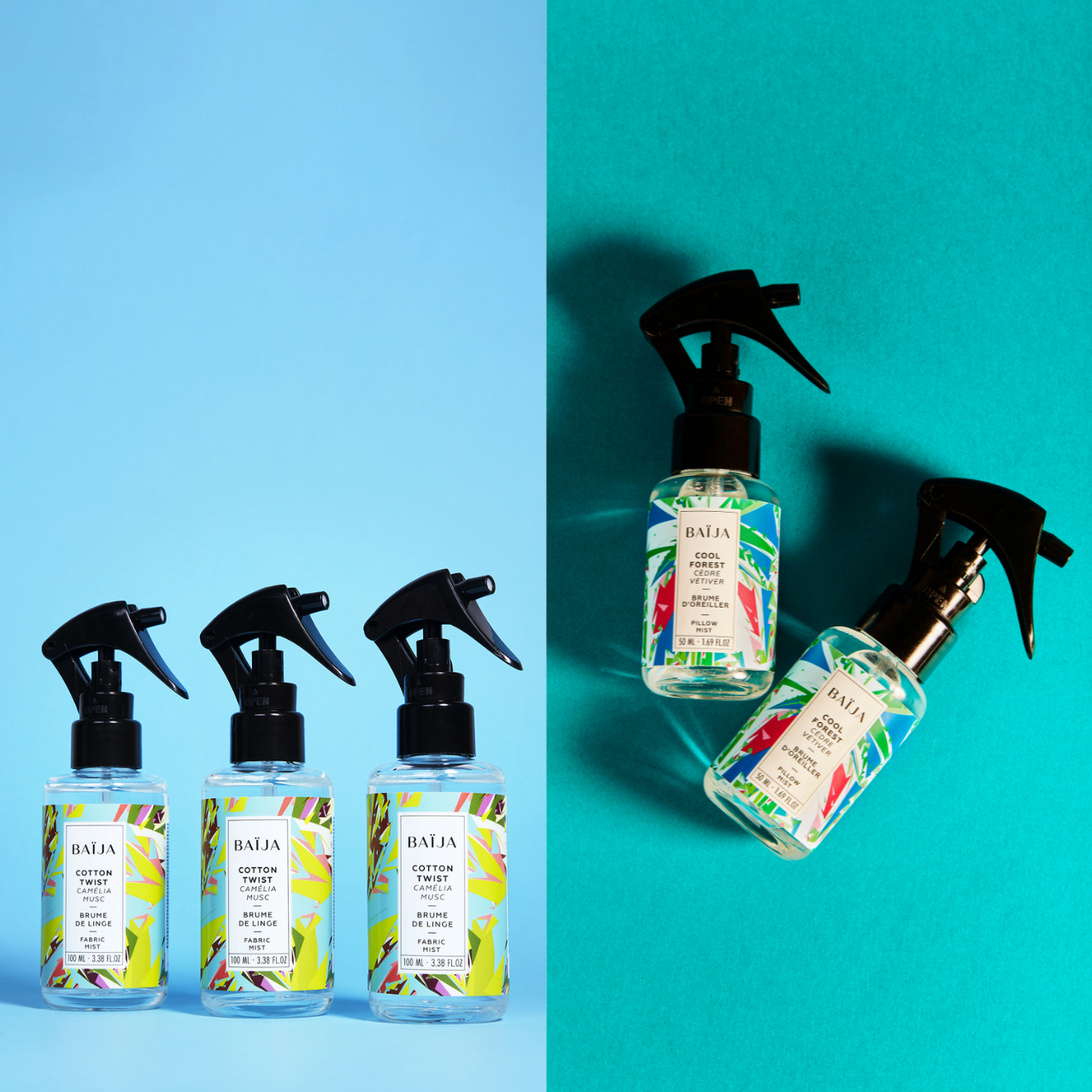 ce duo de brume de linge 100ml Cotton Twist senteur Fleur de Coton et brume d'oreiller 50ml aux huiles essentielles Cool Forest senteur Cèdre Vétiver.<br data-mce-fragment="1"><br data-mce-fragment="1">Les huiles essentielles de Vetiver D'Haïti, de feuilles de Violette et de Cèdre de l'Atlas contenues dans la brume d'oreiller Cool Forest apportent une action calmante et favorisent la relaxation pour une bonne nuit de sommeil.