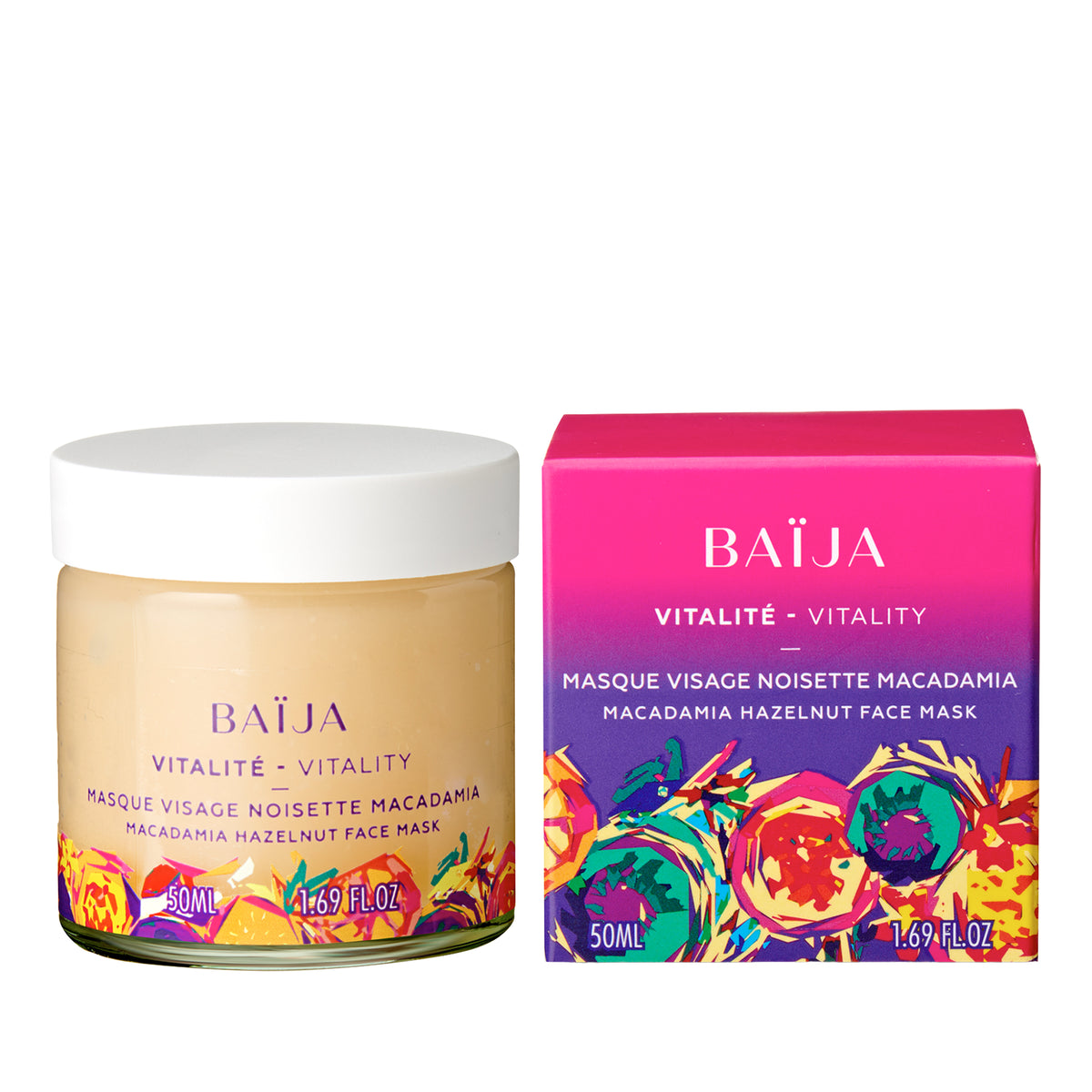 masque visage "vitalité" noisette / macadamia.