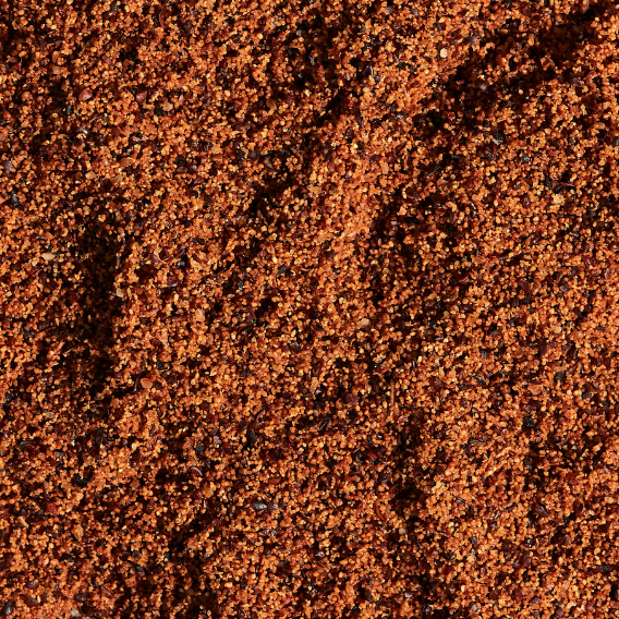 Texture de l'exfoliant en poudre crunchy