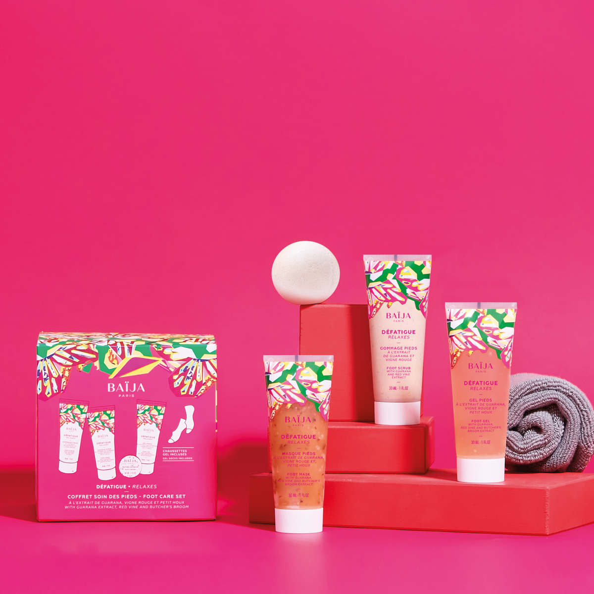 Coffret 4 soins pieds Défatigant