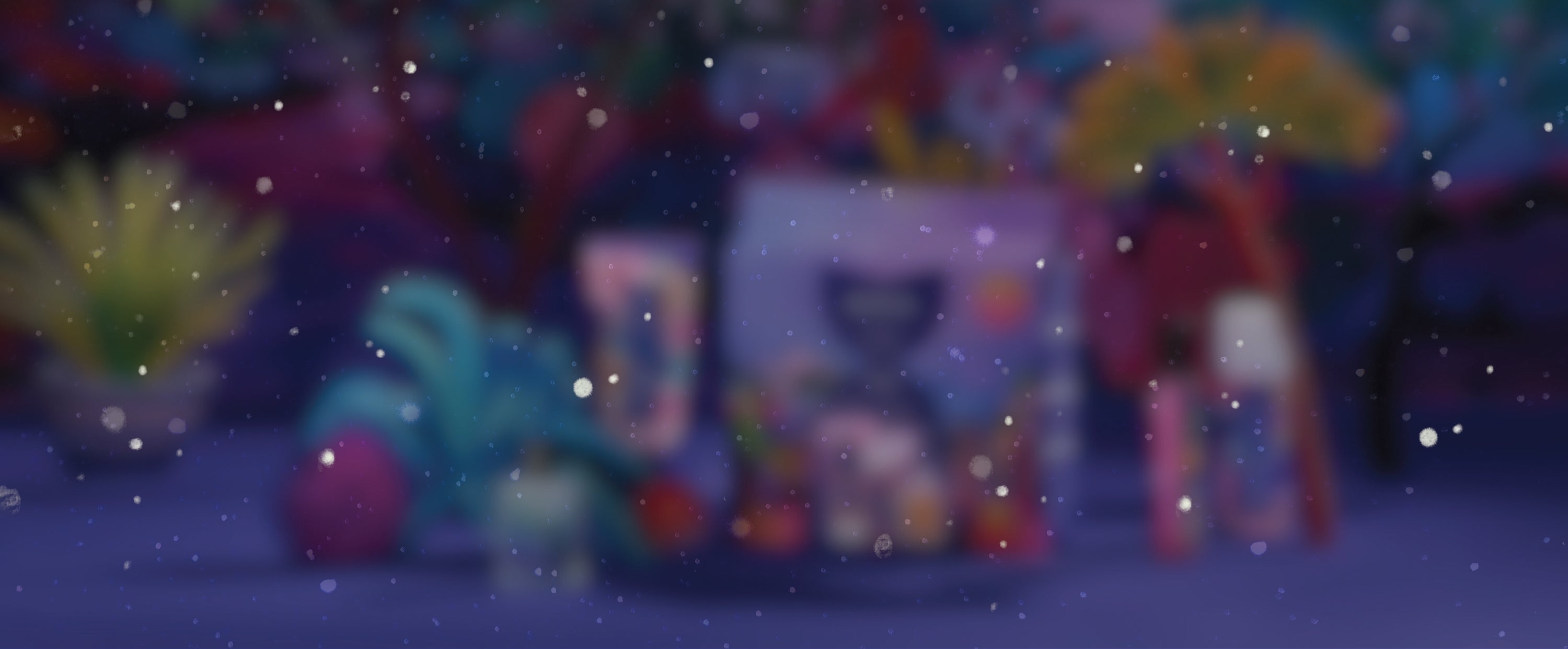 visuel coffret noel "my body moment" minuit chéri, recouvert de flocon de neige. 