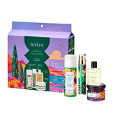 Coffret My Body Moment jardin pallanca contenant: une huile corps, une mini mousse de douche, une eau de parfum et un mini gommage. 