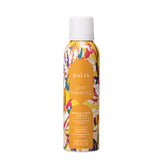 Mousse de douche Lost Paradise de Baïja, une mousse lavante hydratante pour le corps à la glycérine végétale. Présentée dans un flacon aérosol de 200 ml, décoré de motifs tropicaux multicolores aux nuances jaunes, orangées, roses et vertes. Son étiquette centrale orange affiche le nom Lost Paradise et les caractéristiques du soin. Le flacon est surmonté d'un bouchon blanc et photographié de face sur fond blanc.